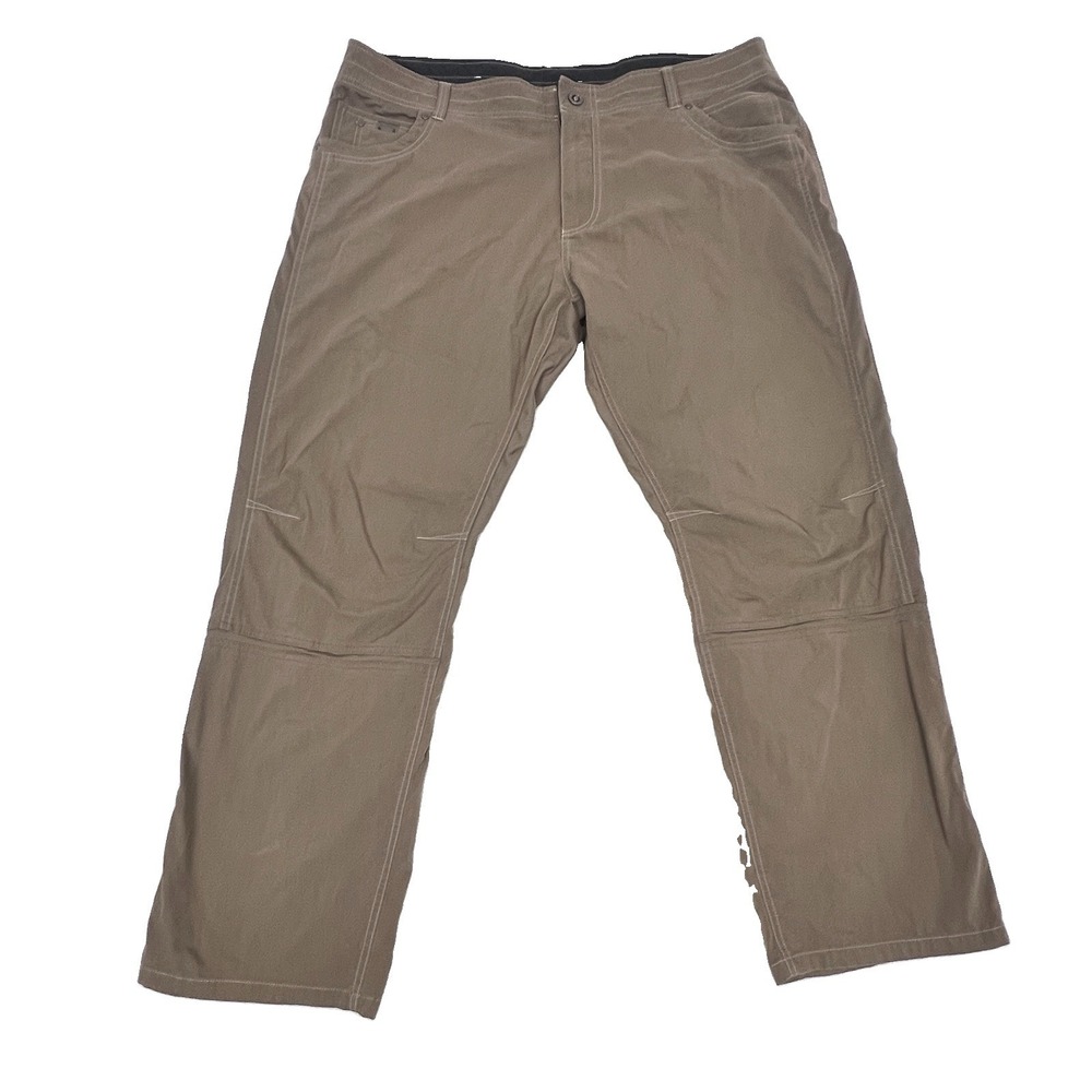 Kuhl Radikl Pants Mens 40x30 Stretch Hiking TechUtility Trail Brown Tan Gorpcore